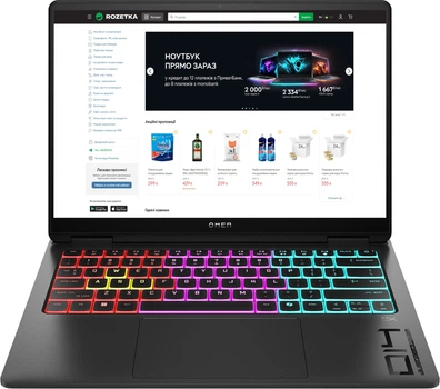 Ноутбук HP Omen Transcend Laptop 14-fb1009ua (C3VE6EA) Shadow Black