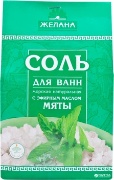 Упаковка соли для ванн Желана Мята 500 г х 28 шт (4820022090126-28)