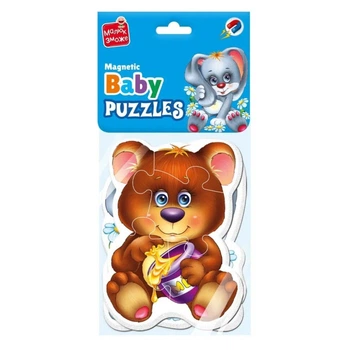 Дитячі магнітні пазли "Лісові жителі" Vladi Toys, 9 елементів VT3208-17