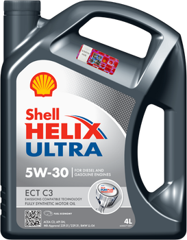 Моторное масло Shell Helix Ultra ECT C3 5W-30 4 л (ТОВ-У505636)