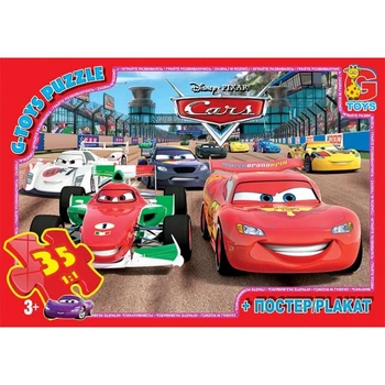Пазлы G-Toys Тачки Z10215 35 деталей 5144915