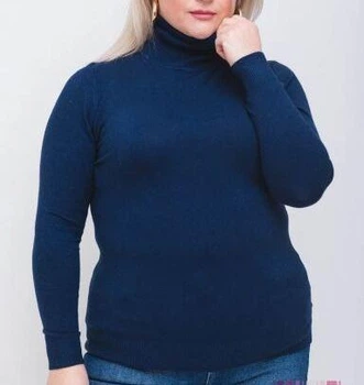 Гольф Milano батал горло-відворот L/XL (50-52) Синій