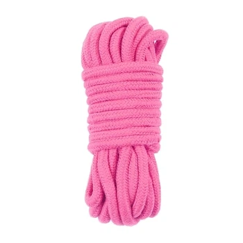 Бавовняна мотузка для шибарі LoveToy Fetish Bondage Rope Рожевий 10м