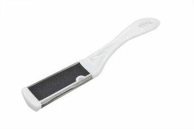 Терка комбинированная двусторонняя для ног Beauty LUXURY TM-02 белая