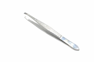 Пинцет для бровей косметический профессиональный Beauty LUXURY P-05 прямой сталь