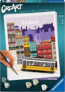 Malowanie po numerach Ravensburger CreArt Lizbona 24 x 30 cm (4005556255221)