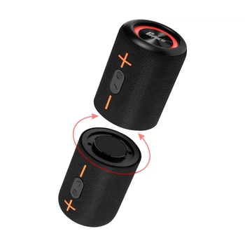 Беспроводная портативная Bluetooth колонка PowerMe SplitBeat Cyboris с микрофоном и светодиодной подсветкой