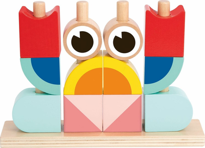 Дерев’яний конструктор Tooky Toy 3D Краб (6972633372127)