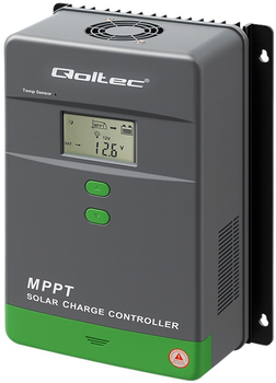 Контролер заряду сонячної батареї Qoltec MPPT з датчиком температури 60 А 12/24 В (5901878536651)