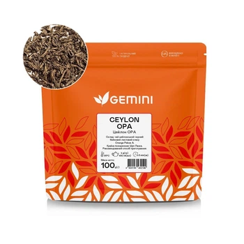 Чай листовий Gemini Цейлон ОРА №17 Ceylon OPA 100г