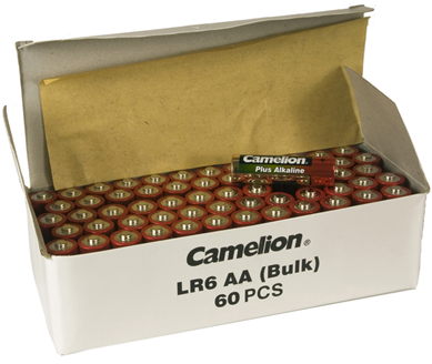 Батарейка лужна Camelion AA/LR6 Plus Alkaline 60 шт (2000000412177)
