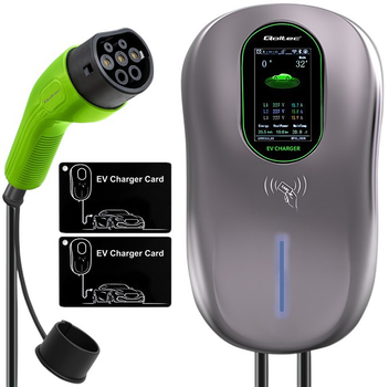 Stacja ładowania Qoltec EV 2 w 1 Type 2 Hotel system 5 m (5901878524313)