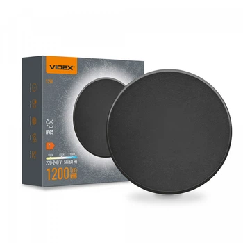 LED світильник настінний IP65 VIDEX VL-WL03-12CB 12W Black