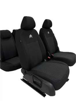Авточехлы на сиденья Favot Citroen C4 (2004-2008) модельные черно-серый
