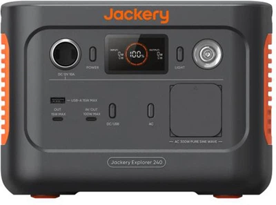 Stacja ładująca Jackery Explorer 240 v2 / 300 W / 256 Wh / LiFePO4 (21-0001-000213)