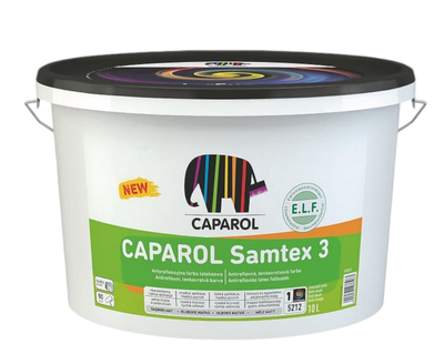 Фарба інтер'єрна латексна Caparol Samtex 3, глибокоматова, В1, Біла, 2.5л