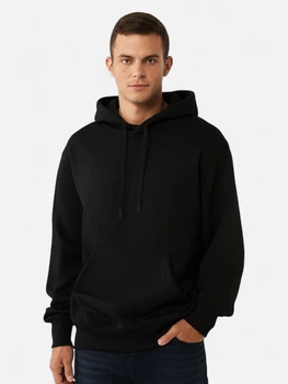 Худі утеплене чоловіче Nikibo Essential 10090101-01 M Чорне (5906935331682)
