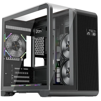 Корпус для ПК с LED-дисплеем 1stPlayer RT5 без БП Black (RT5-BK)