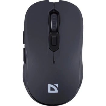 Мышь Defender Gassa MM-105 Black беспроводная игровая 1600 DPI 6 бесшумных кнопок USB ресивер 1xAA для ПК и ноутбука (52105)