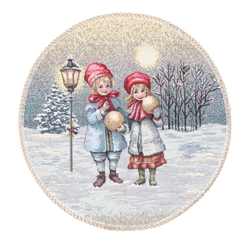 Салфетка-подкладка новогодняя гобеленовая "Christmas vibe" (RUNNER1377-25D)
