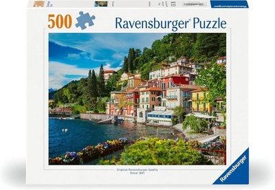 Puzzle Ravensburger Jezioro Como, Włochy 500 elementów 12000201 (4005555002017)