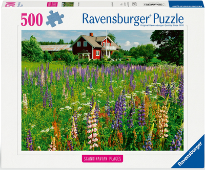 Puzzle Ravensburger Łąka w Szwecji 500 elementów 12000844 (4005555008446)