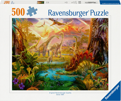 Puzzle Ravensburger Świat dinozaurów 500 elementów 12000238 (4005555002383)