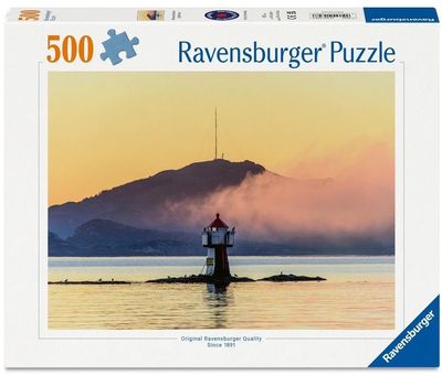 Puzzle Ravensburger Norway Gofarnes Lighthouse 500 elementów 12001658 (4005555016588)