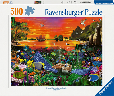Puzzle Ravensburger Reef Turtle 500 elementów 12000225 (4005555002253)