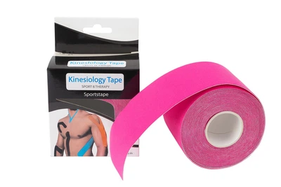 Тейп Кінезіо Kinesiology Tape кінезіологічна стрічка (589) рожевий