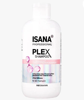 Профессиональный восстанавливающий шампунь для поврежденных волос Isana professional plex shampoo 250 мл