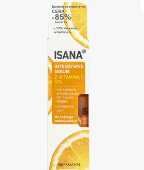 Освітлююча сироватка з 10% вітаміну С Isana vitamin C serum 30 мл