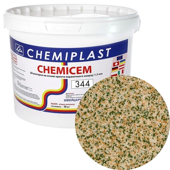 Декоративна штукатурка CHEMICEM 344 мармурово-кварцова 10 кг
