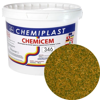 Декоративна штукатурка CHEMICEM 346 мармурово-кварцова 10 кг