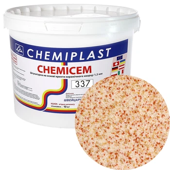 Декоративна штукатурка CHEMICEM 337 мармурово-кварцова 10 кг