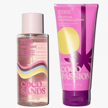 Набор для тела Victoria's Secret Pink Coco Passion & Coco Sands (Спрей 250 мл + Лосьон 400 мл)