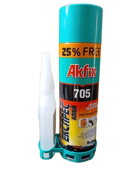 Клей быстрой склеивания 500мл+125г Akfix 705