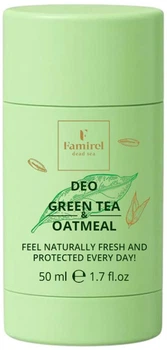 Дезодорант-стік Famirel Deo Green Tea & Oatmeal Без алюмінію Зелений чай та вівсянка 50 мл (7290114086752)