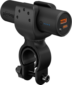Powerbank Gooby LED QC PD na rower 5000 mAh 18W Black (4040849606564)