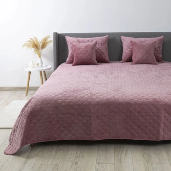 Покривало ТЕП "VELOUR" Mesa rose/Ромб круглий, 180x240