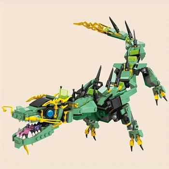 Конструктор Ninjago 2в1 новорічний Китайський Дракон 47см на 507 деталей і 4 фігурки ніндзяго (721)