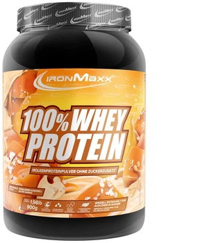 Сироватковий протеїн IronMaxx 100% Whey Protein порошок 900 г Солона карамель (4260426836027)