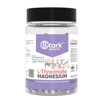 Магній L-треонат Stark Pharm Magnesium L-Threonate 120 caps (1086-2023-10-5759)