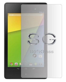 Бронепленка для ASUS Google Nexus 7 (2013) на экран износоустойчивая полиуретановая SoftGlass