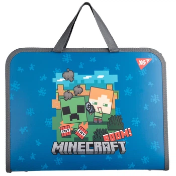 Папка-портфель YES FC на блискавці з тканинними ручками Minecraft. Alex (492237)
