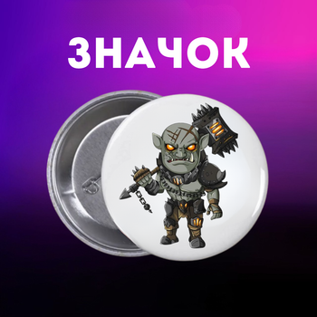 Значек World of Warcraft ворлд оф варкрафт Мир военного ремесла на булавке на рюкзак 44 мм 1 шт zn_1_400