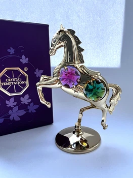 Фигурка Crystocraft со стразами Swarovski Конь 9х7х3 см 1602391