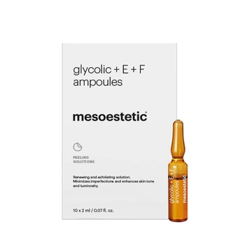 Ампулы с гликолевой кислотой 10% и витаминами E+F Mesoestetic X.prof 2x10 мл.