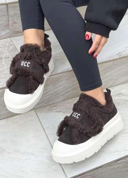 Сліпони жіночі зимові Fashion 38 24 см коричневі 682