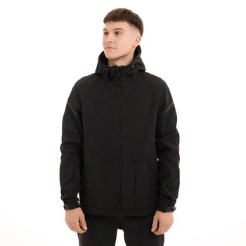 Куртка Softshell Vector Pobedov мужская осенняя весенняя M черная (26513)